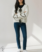 Tie Front Long Sleeve Sweater